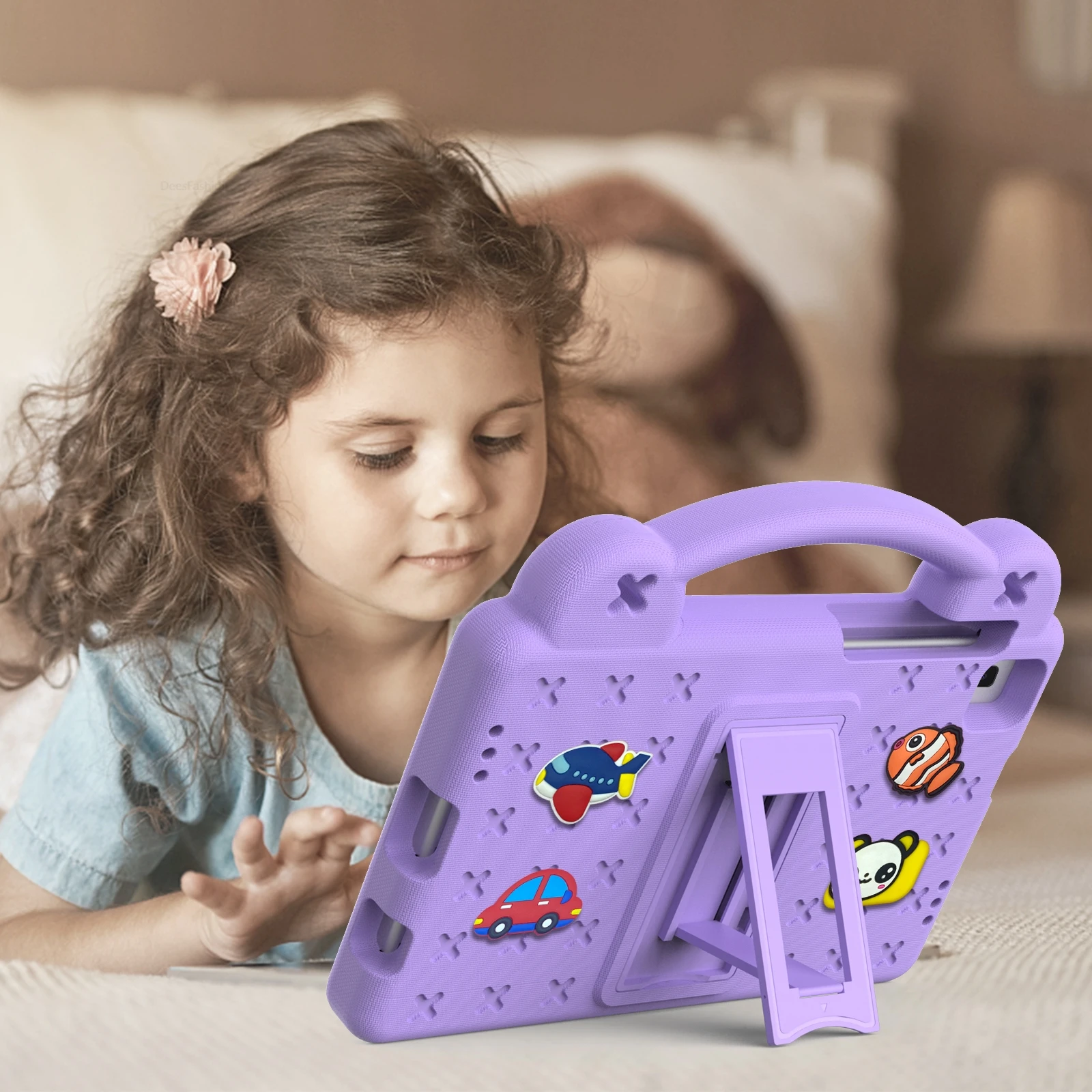 EVA Kids Cover For Samsung Tab A11 A9 Plus 8.7 A 8.0 8.4 A7 Lite Tab S11 S7 S8 S9 S10 FE Plus S6 Lite S5E 10.4 11in Stand Case