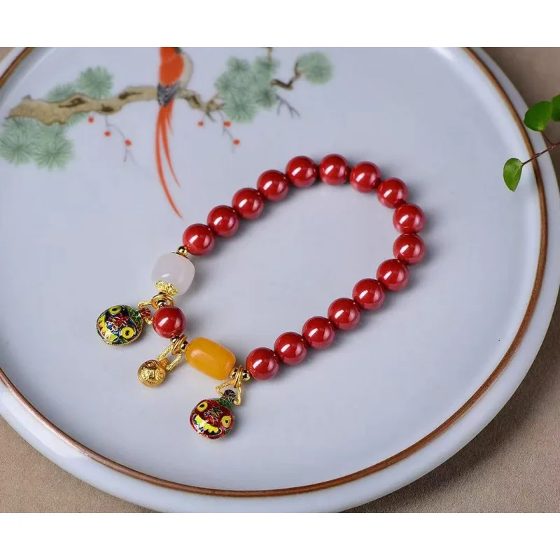 High-content natural Golden-Swallowing Emperor Sand single-loop bracelet