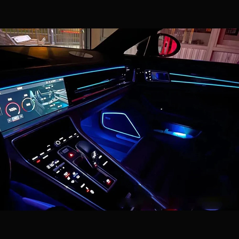 

Led Bar Style Interior Ambient Light For Porsche 971 panamera 2010-2025 Atmosphere Lamp Door contour lights Car accessories