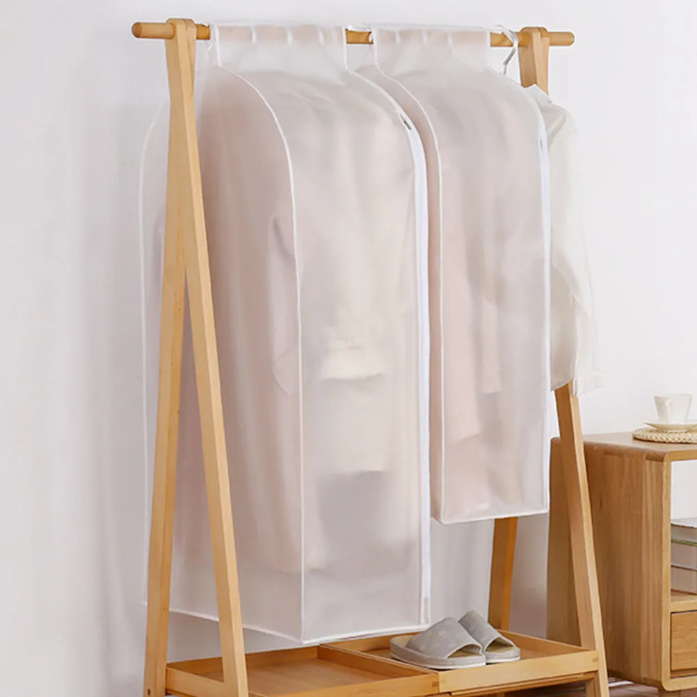 

Dustproof Clothes Hanging Garment Bag Garment Covers Coat Hanger Hanging Suit Protective Cover Storage Bag Reusable