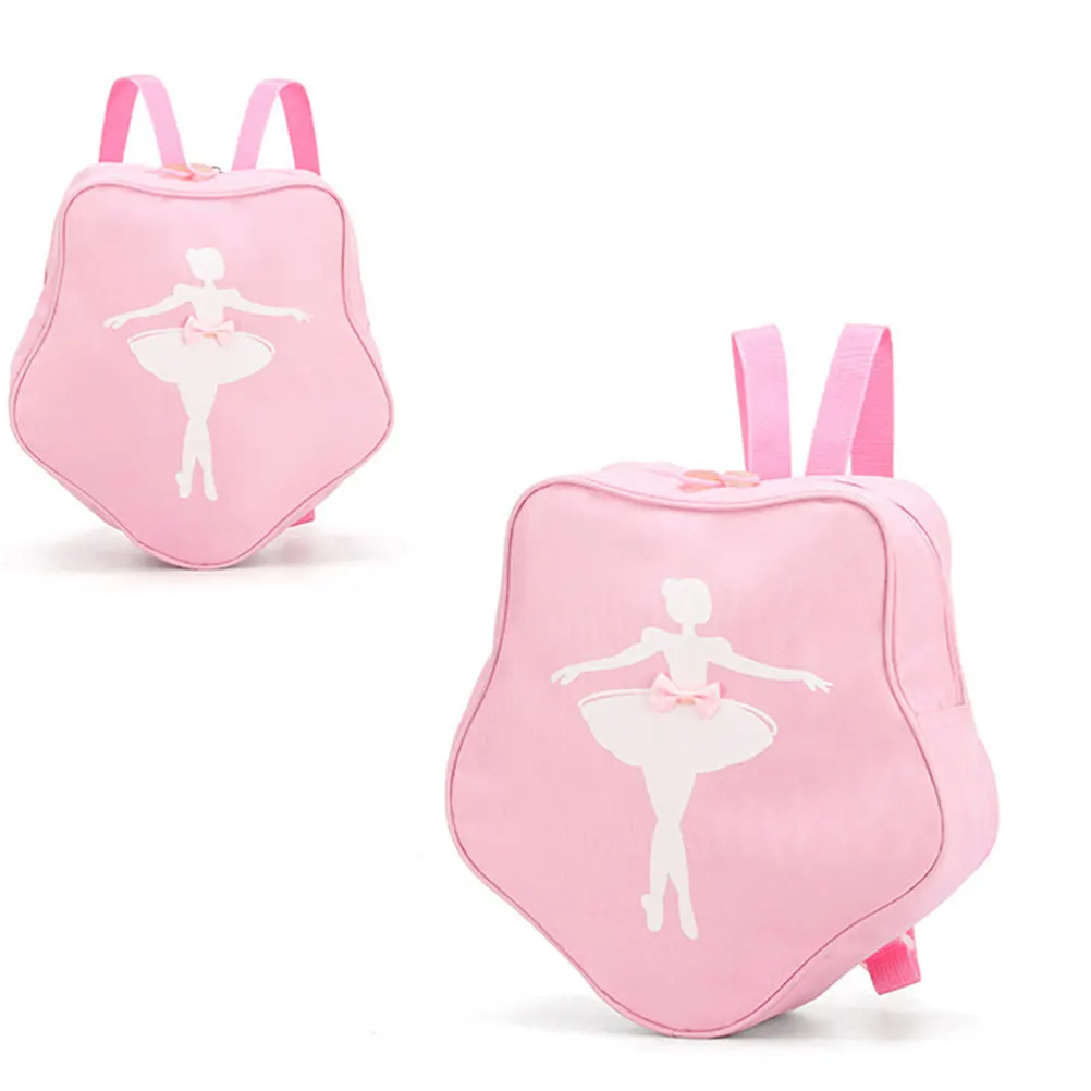 1 pz zaino da ballo per ragazze ballerina forma creativa cerniera liscia durevole uso a lungo termine scelta regalo per bambine rosa