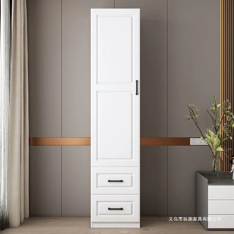 Single door wardrobe, narrow body vertical cabinet, modern simple small storage cabinet, crevice cabinet, balcony sid