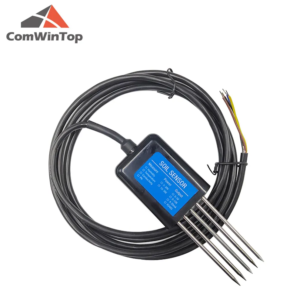 All-in-One 8 Parâmetro RS485 Soil Sensor para Farm Garden Research Monitoring Al All-in-One 8 Parâmetro RS485 Soil Sensor para Farm Garden Research Monitoring Al