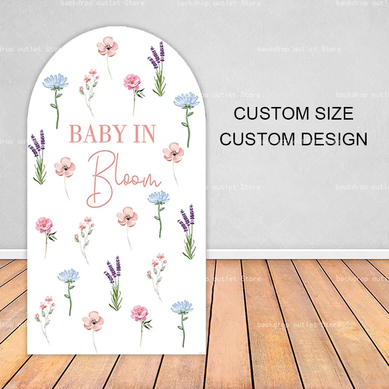 

Mehofond Wild Folwer Baby In Bloom арочный фон, чехол для первого дня рождения, детского душа, украшение для вечеринки, арочная подставка, фон
