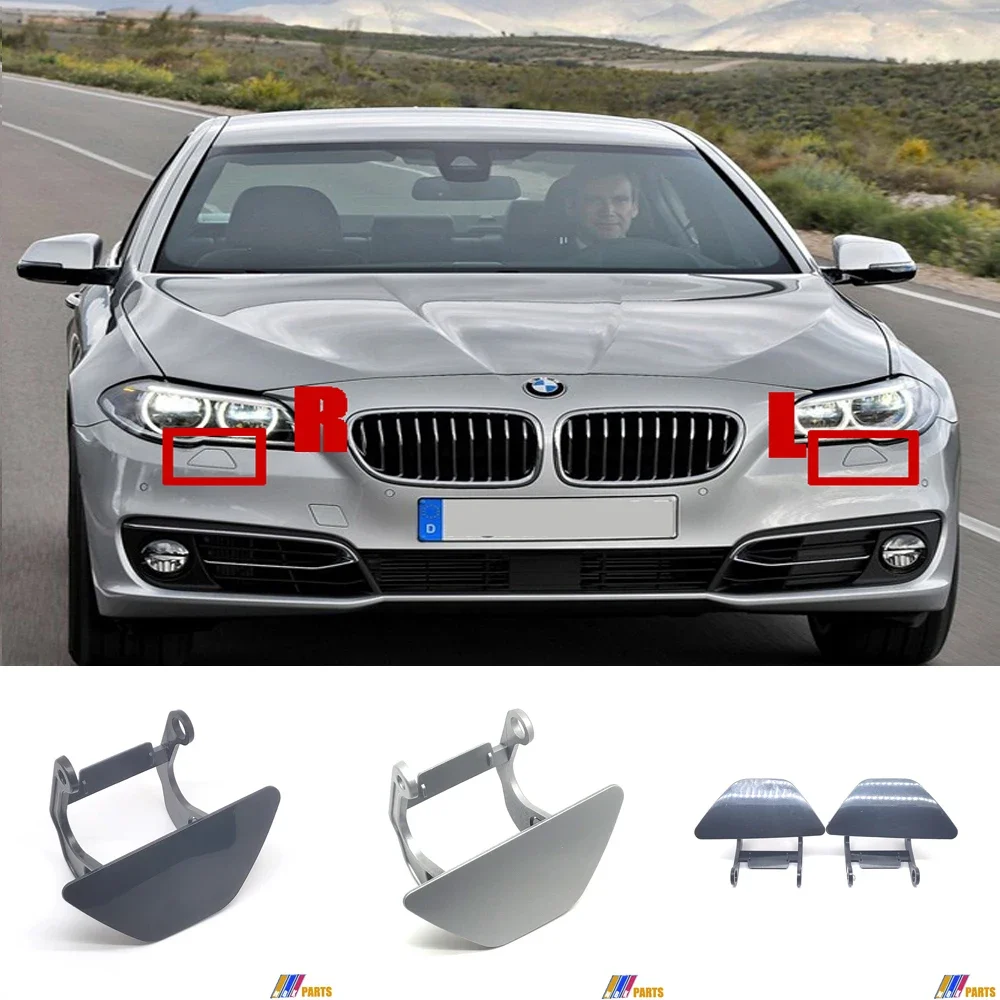 Fit 14-16 BMW5 F10 LCI Sedan F11 LCI Wagon 520d 520i 525d 528i 530d 530dX 530i 535iX 550i Front Headlight Washer COVER 