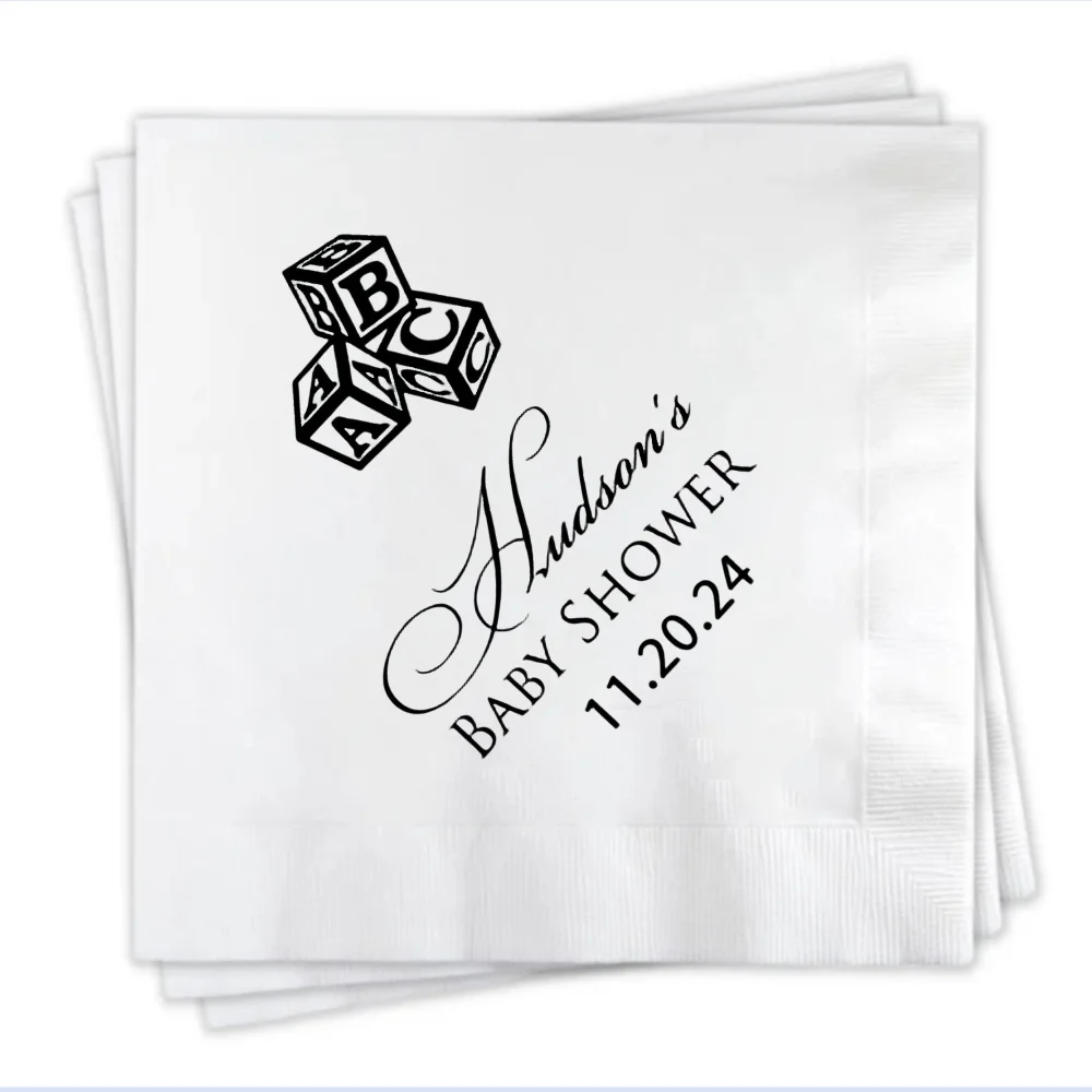 

Personalized Baby Shower Napkins, Custom Baby Shower Napkins, Printed Napkins for Baby Showers, Personalized Napkins, Baby Showe