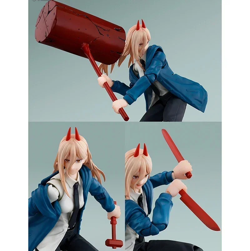 Bandai S.H.Figuarts Denji Action Figure Makima SHF Chainsaw Man Anime Figura Kit de modelo de montagem de brinquedo para meninos presente caixa original