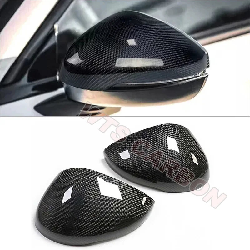 Real Carbon Fiber Replacement Car Rear View Mirror Cover Caps For Honda For Civic 11th 2022up With Turn Signal Type