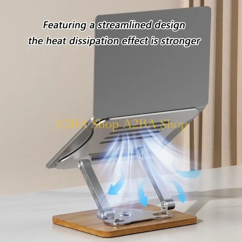 

A2BA Stable Portable Computer Stand 360 Degrees Rotatable Height Adjustable Cooling Feature for 10-17inch
