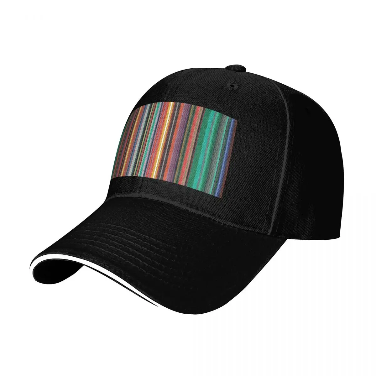 Multiple Color stripes Baseball Cap Quick Dry Performance Cotton Twill Breathable Contrast Two Tone Brim