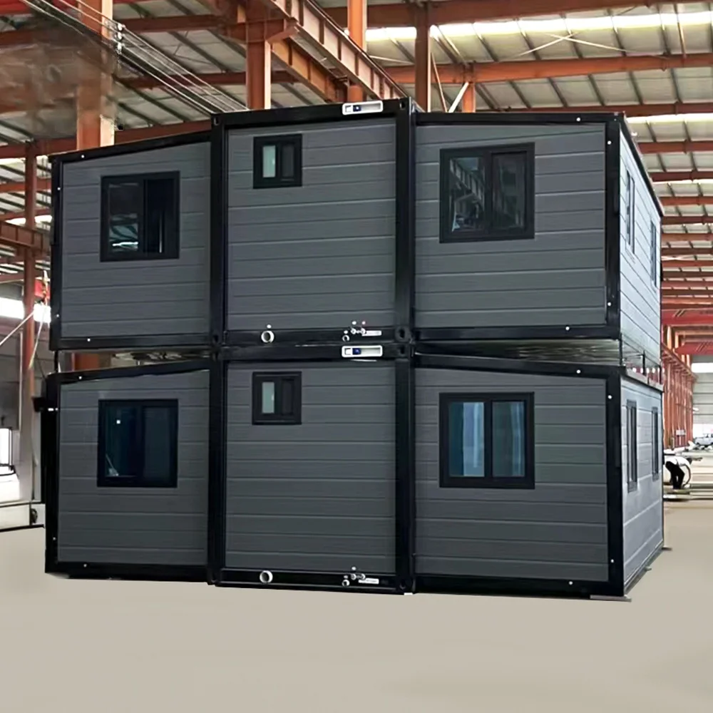 2 طوابق فيلا منزل صغير متنقل جاهز للشحن 3 4 5 6 غرفة نوم الحمام المطبخ للطي منزل حاوية قابلة للتوسيع #1