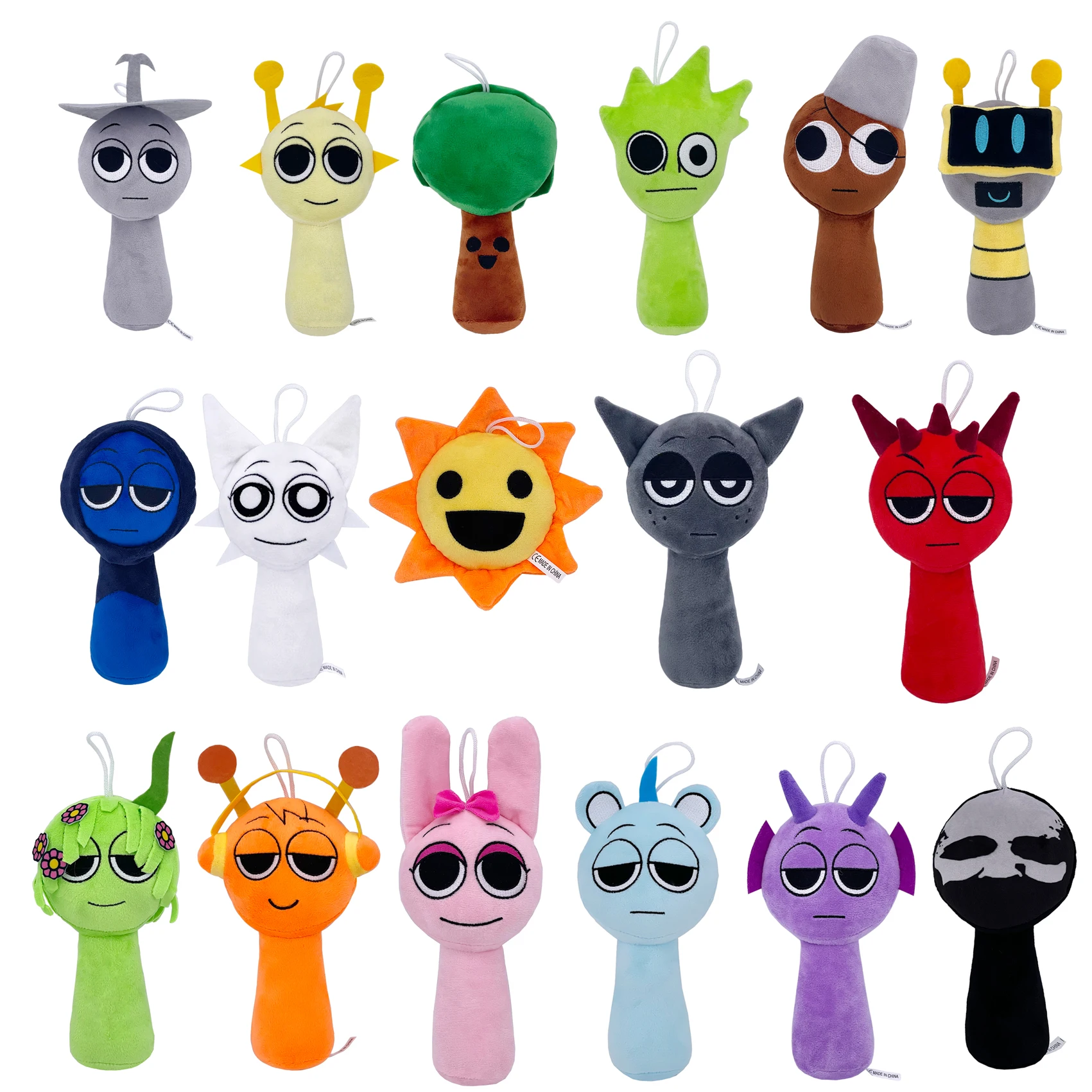 Sprunki juguetes de peluche juego de terror juguetes de dibujos animados lindo almohada de peluche suave para chico cumpleaños regalo de Navidad muñecos de peluche para niños