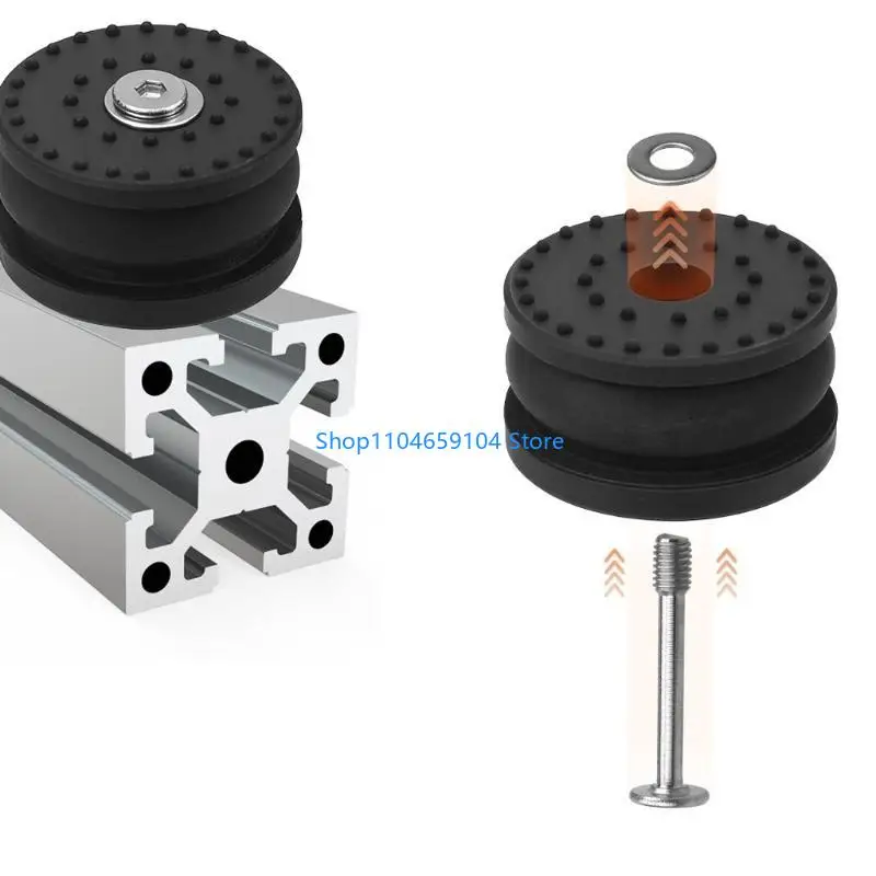 

3D Printer Shock Absorption Silicone Feet Anti Vibration Pads Quiet Operation For High Precisions Printing