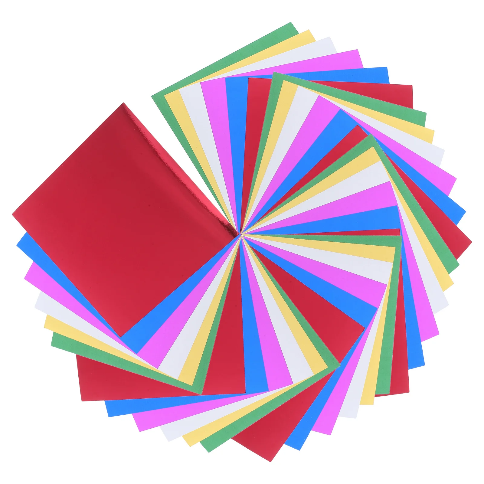 

224 Sheets Metallic Foil Paper Craft Sheets Heavy Duty Mirror Cardstock for DIY Scrapbooking Handmade Cards Colorful Origami