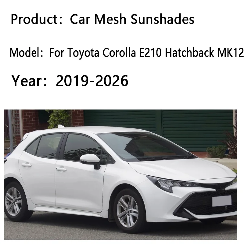 Car Sunshade For Toyota Corolla E210 Auris Hatchback 2019-2026 2025 Visor Mesh Anti-UV Windshield Frame Curtain Car Accessories view 2