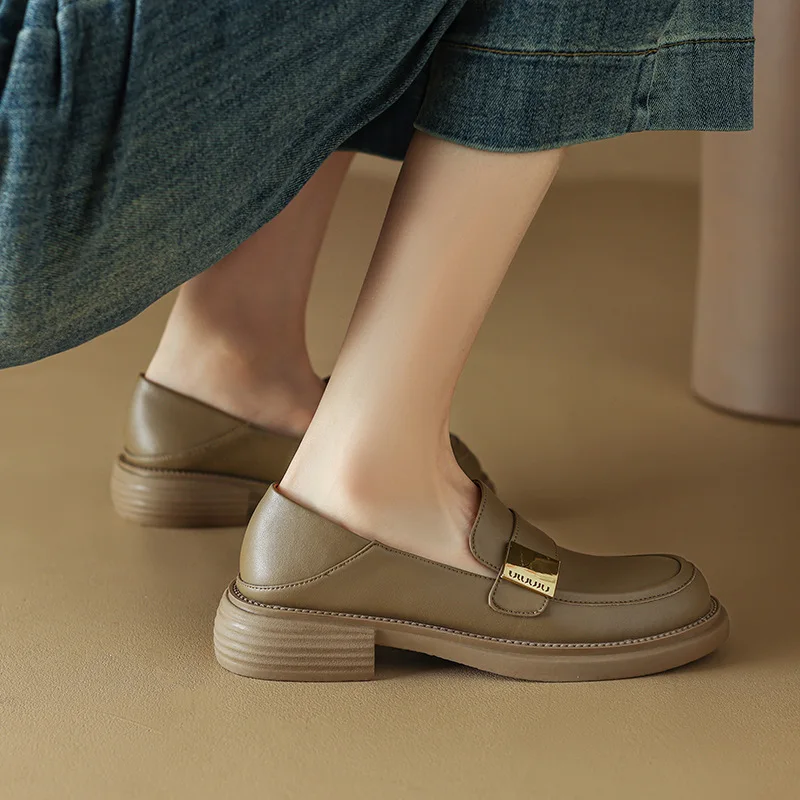 New Spring Autumn Women Loafers Ladies Pumps Microfiber Leather Shoes for Woman Casual Shoes Ladies Pumps Fashion Oxfords Shoes