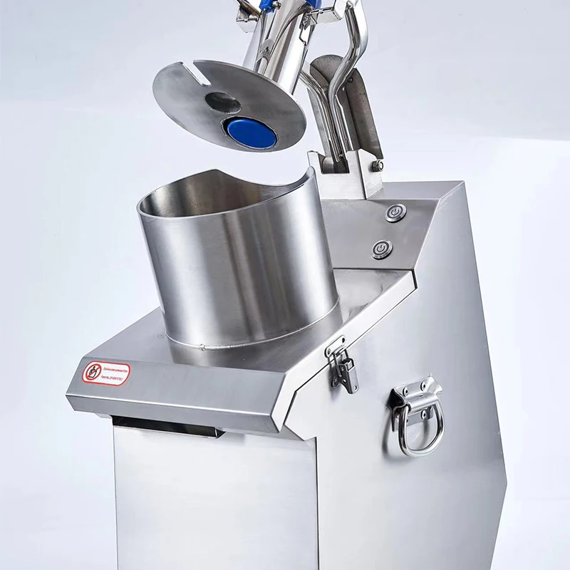 แถบเครื่องสไลด์แปรรูปผักมันฝรั่งในห้องครัวโรงแรมโรงอาหารที่ตัดผักอเนกประสงค์เชิงพาณิชย์