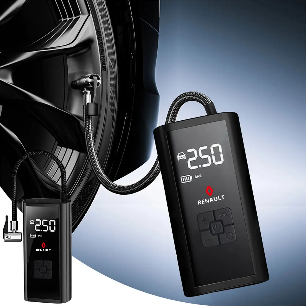 

For Renault Clio Megane Arkana Kajdar Austral Captur Scenic Trafic Koleos Kangoo Car Wheel Air Pump Tire Inflator Air Compressor
