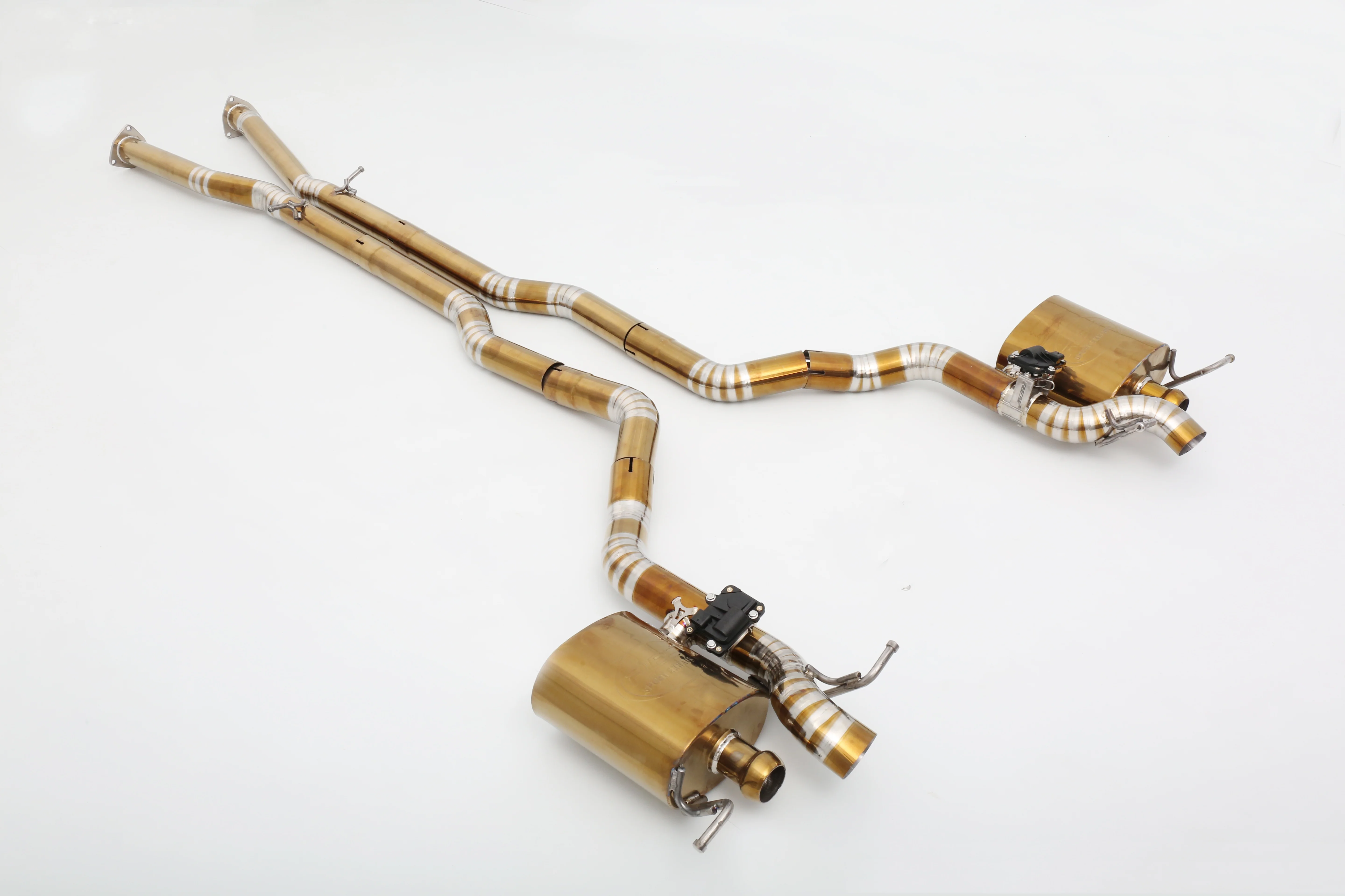 نظام عادم مخصص 304 من الفولاذ المقاوم للصدأ/التيتانيوم مصمم خصيصًا لـ 4.0T V8