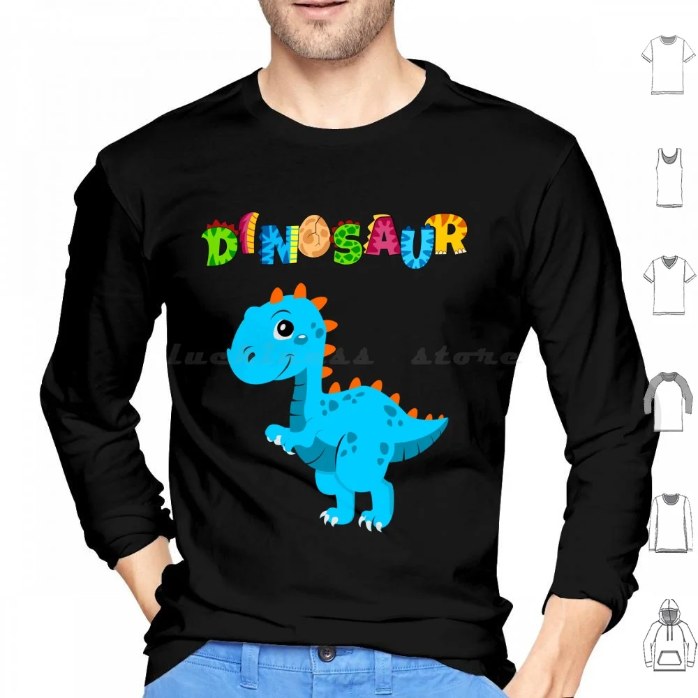 Funny Dinosaur Design Dino Hoodie cotton Long Sleeve Dinosaur Dino Cute Dinosaurs T Rex Dinosaur Set Funny Kids Dinos