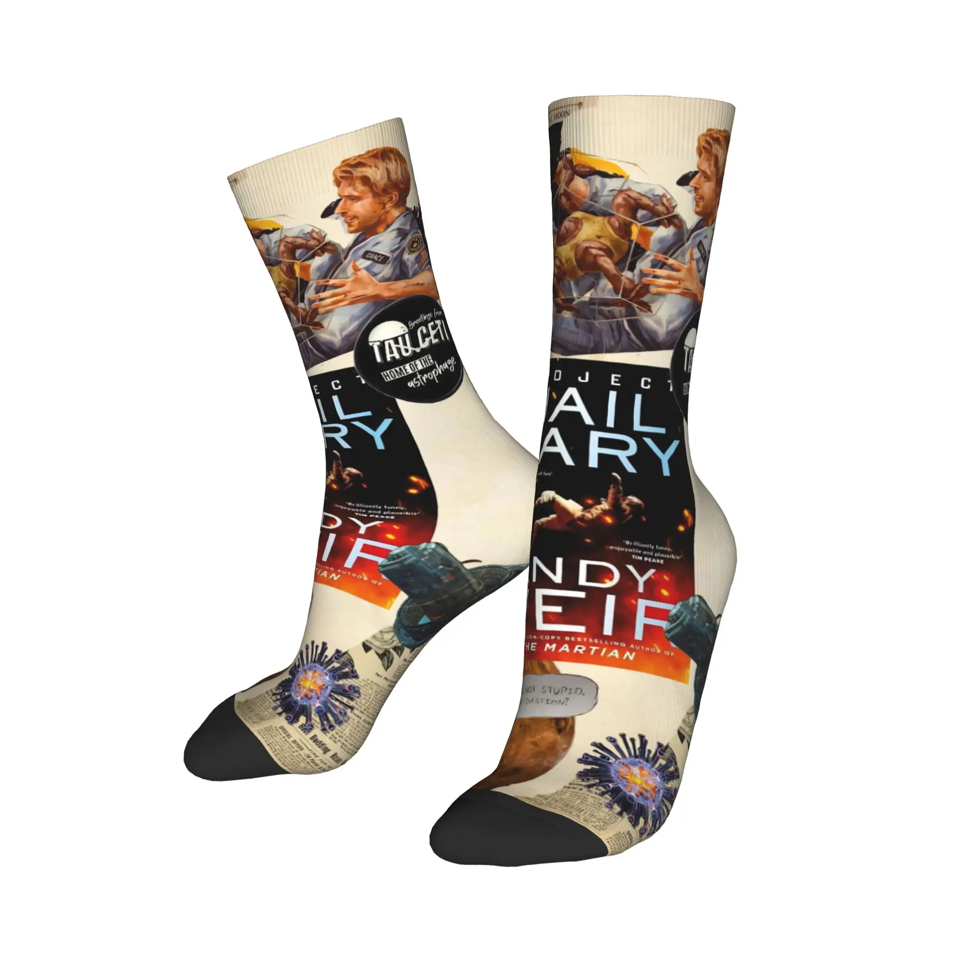 Project Hail Mary Movie 2026 Printed Socks Merch for Casual Wear Cozy  Dress Socks
