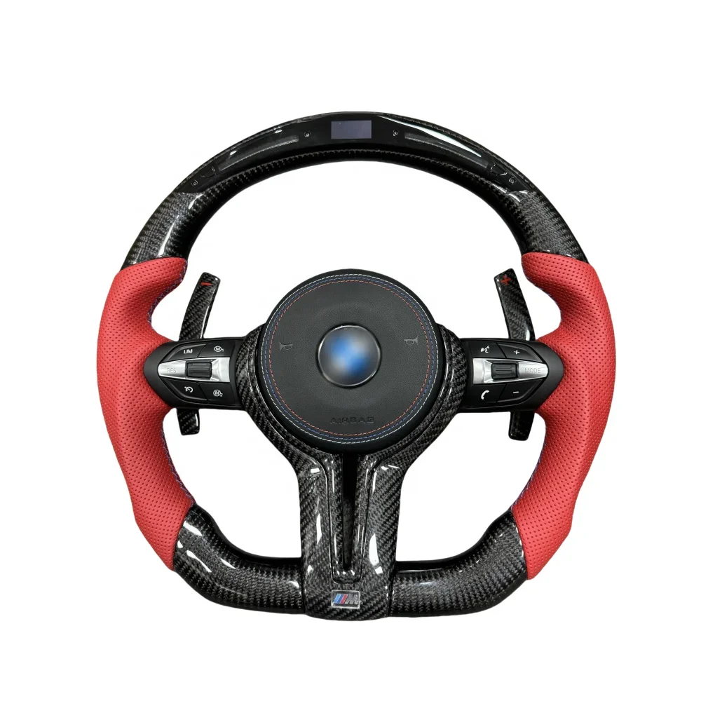 Carbon Fiber Steering Wheel for BMW  F80 F82 F10 LED car Steering Wheel