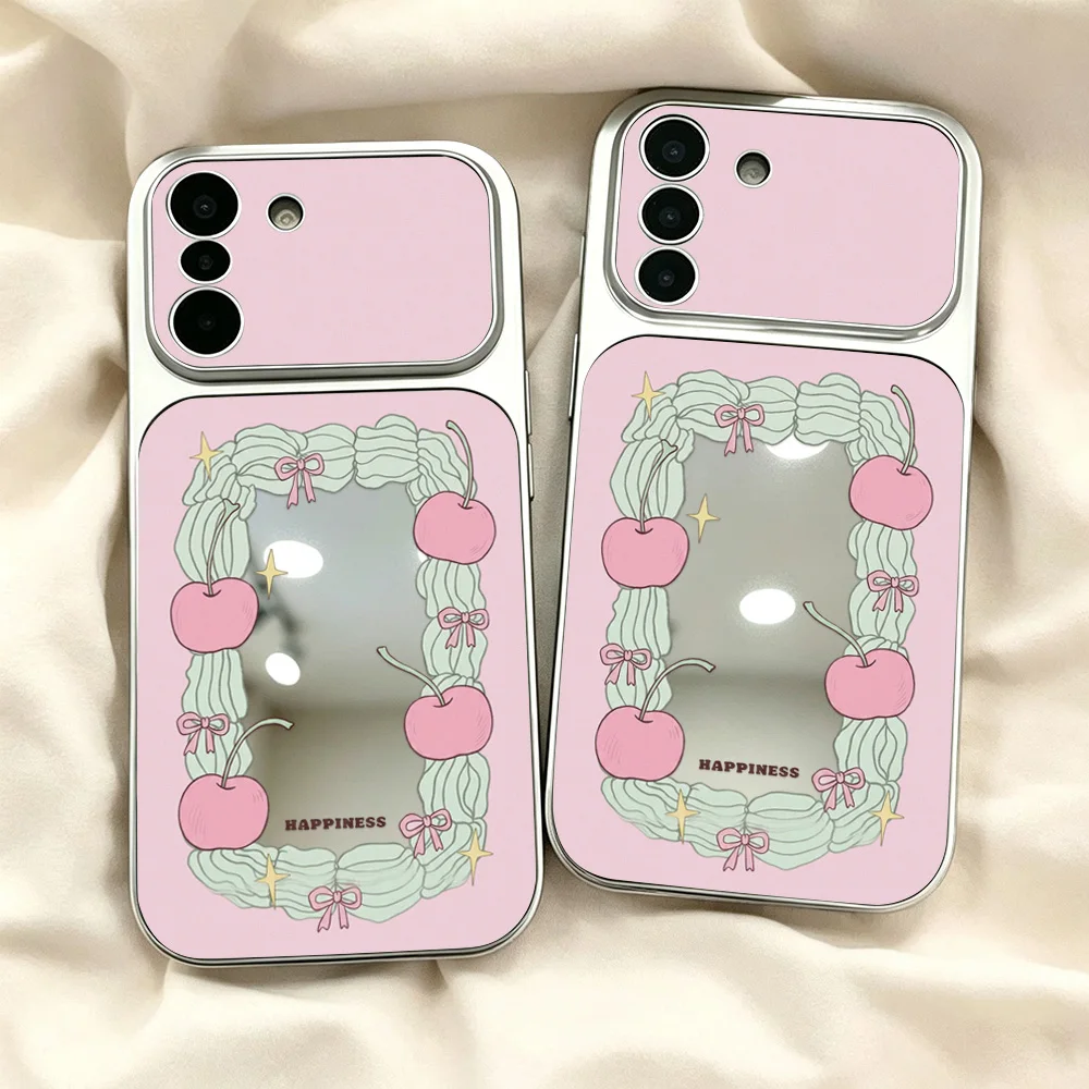 Make Up Mirror Phone Case For Samsung S26 Ultra S25 FE A57 5G A56 A55 A16 A54  A17 A53 A37 A36 A35 S24 S23  A07 A06 Cover Bumper - view 2