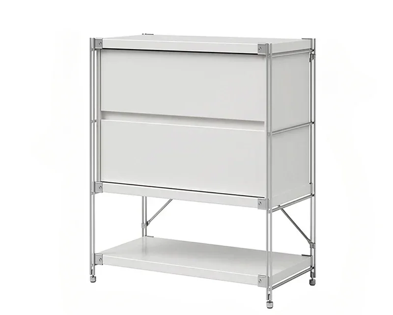 Youth Good Magazine Cabinet Stainless Steel Living Room Side Cabinet Locker Bauhaus Wind Shelf Storage Shelf