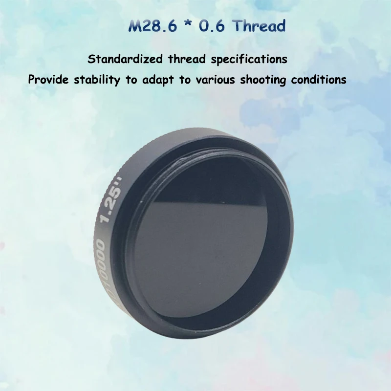 1.25inch Fixed ND1000 Neutral Density Filter Astronomy Telescope Eyepiece Accessory for SLR DSLR Camera Long Exposure Photograhy