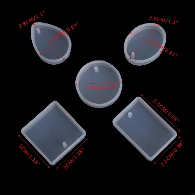 41XB Epoxy Resin Mold Silicone Earrings Mold Handmade Fashion Jewelry Resin Molds
