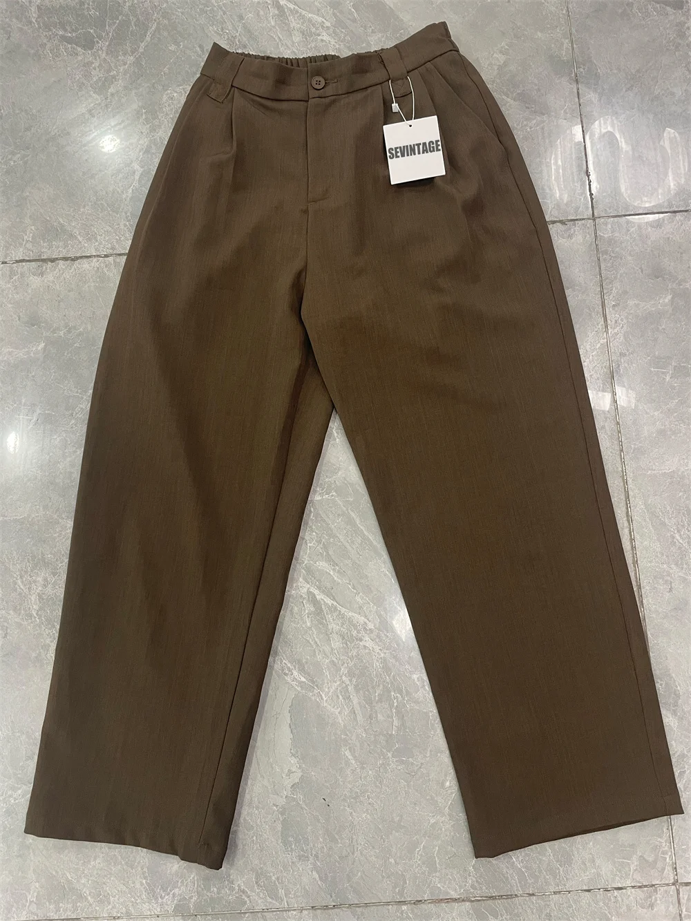 Sevintage Brown Trousers for Men