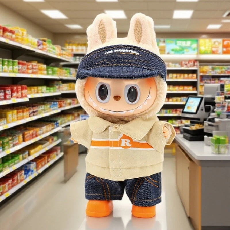 

Только одежда без кукол для куклы Лабу, магазин удобства, комплект одежды, плюшевая кукла Лабу, модная замена одежды