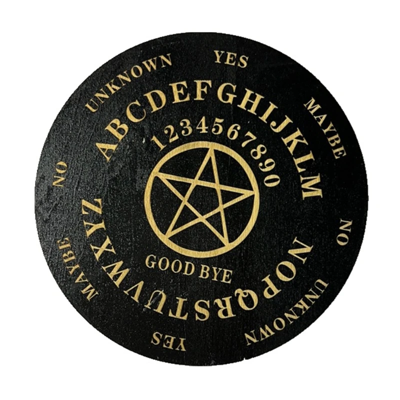 ลูกตุ้มกลมไม้ Dowsing Board Divination Metaphysical Message Board สำหรับคาถา Wiccan แท่นบูชา-อุปกรณ์-ชุด