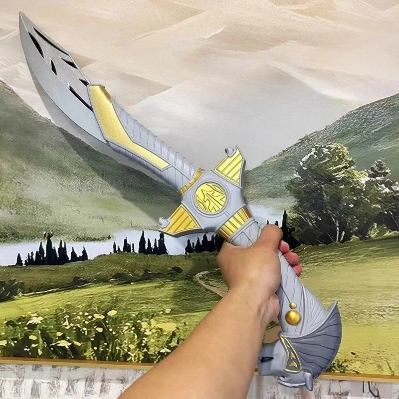 69 سنتيمتر تأثيري اكسسوارات بولي Warrior المحارب السيف لعب الأدوار الأبيض النمر السيف بولي Costume زي الدعائم أنيمي محيط لوازم الحفلات اللعب