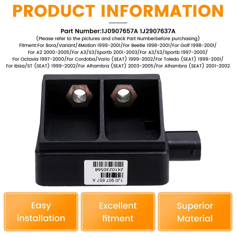 Sensor ESP del Sensor de velocidad de curvatura del coche 1J0907657A para VW Skoda Seat 1J2907637A
