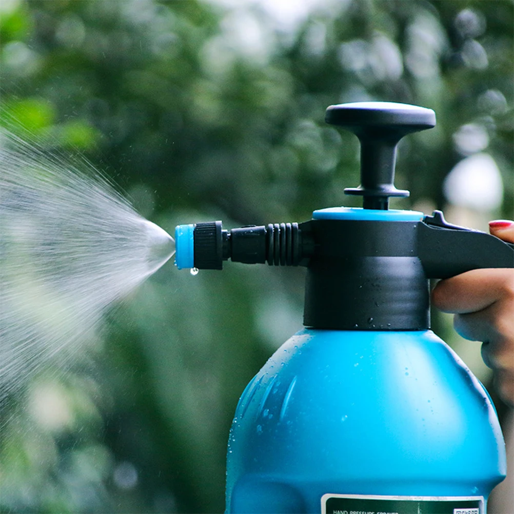 

1pc Air Pressure Watering Can 1.5L Blue Durable Thickened Plastic Hand Pump Anti-Slip For Plant Lovers Gardening Supplies