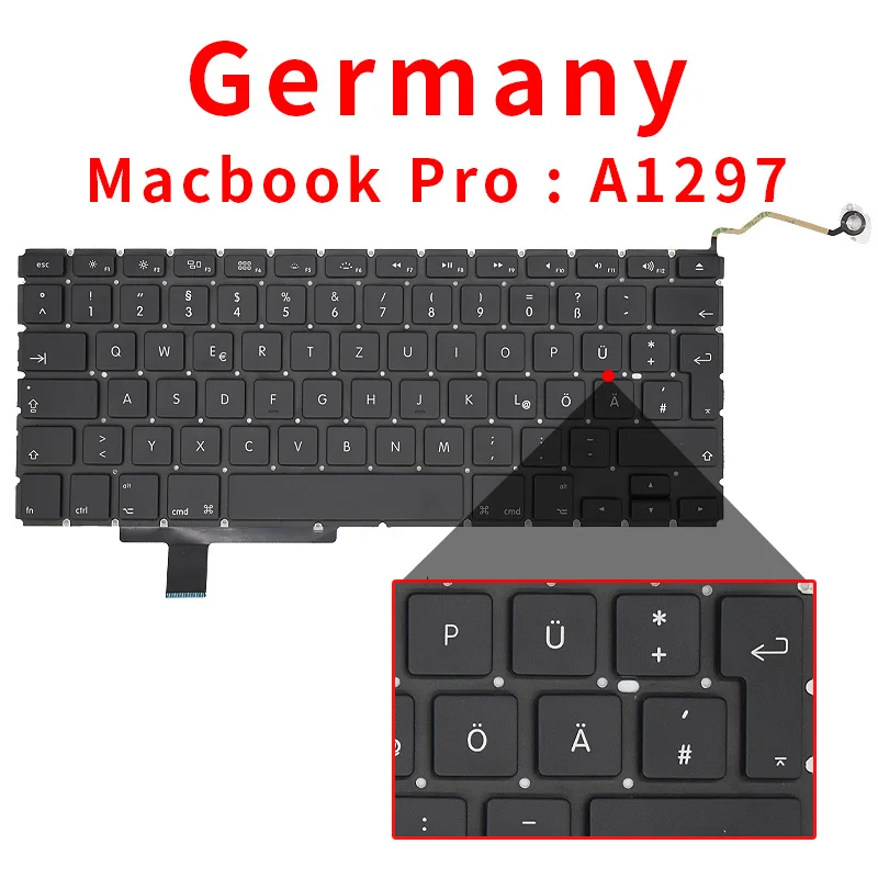 Teclado do portátil para macbook pro 15 