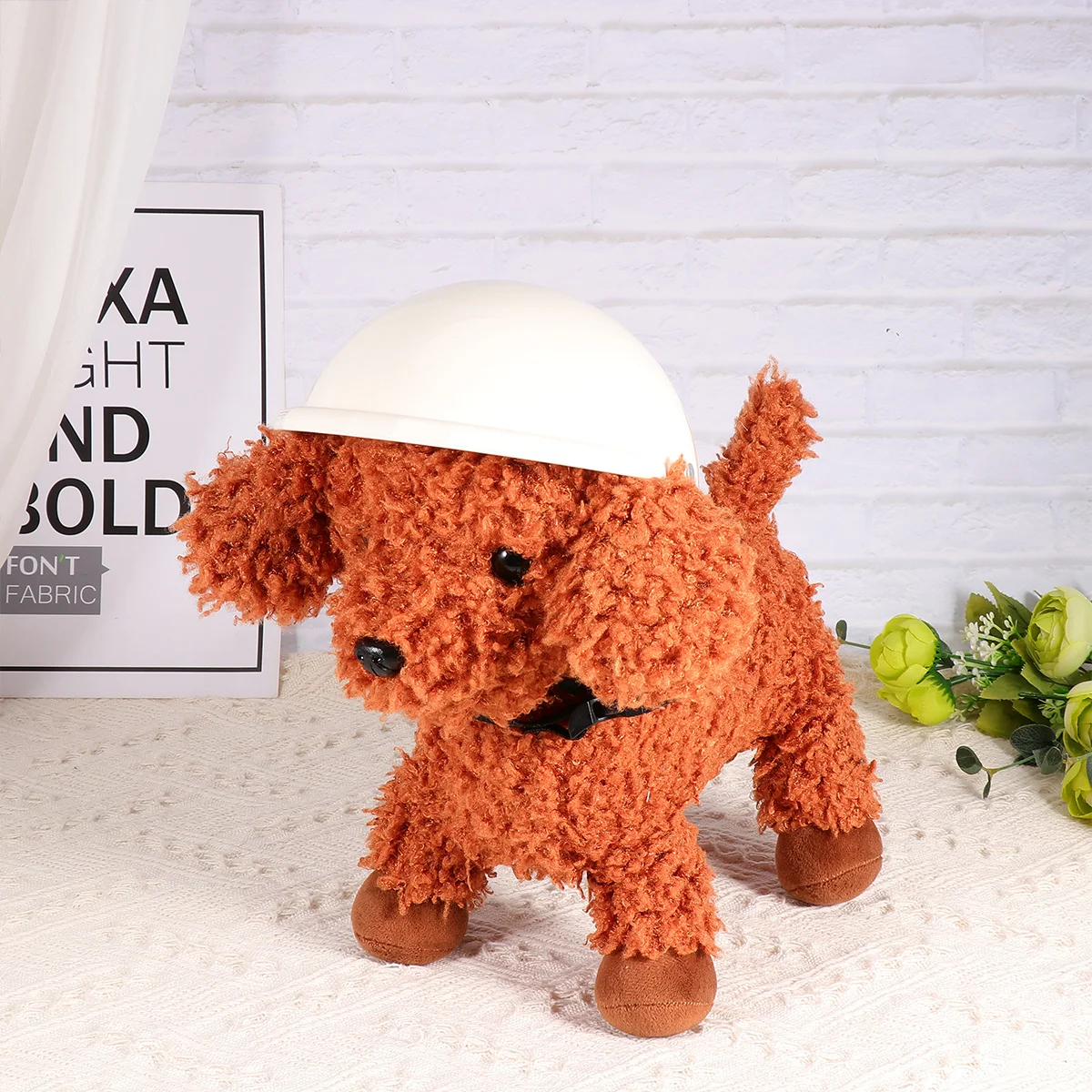 

1Pcs Dog Safety Pet Protective Hat Premium Build Quality Weatherproof for Outdoor Walks Trips Gifts White 6