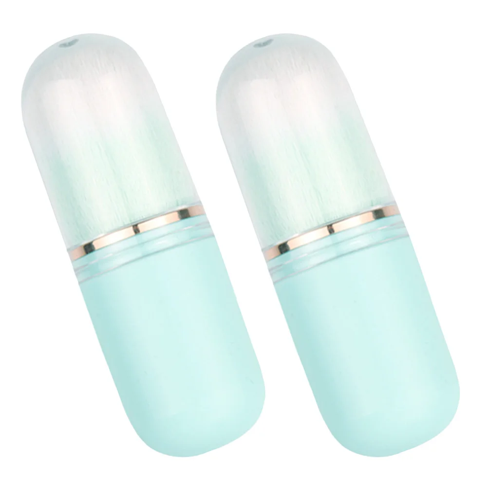 

Makeup Brushes Capsule Telescopic Blossom Travel Powder Blush Concealer Sky-blue Blusher for Cheeks