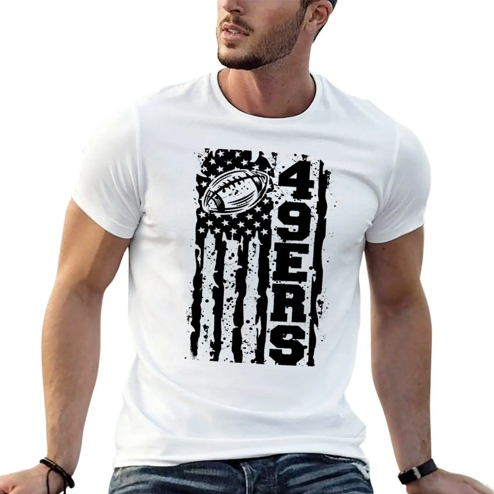 

49ers Football San Francisco T-Shirt cotton t shirts high quality t shirt for man T-Shirt