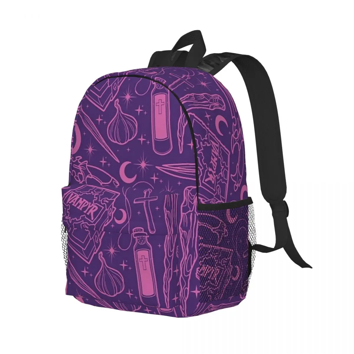 

B-Buffy-S The Vampire Slayer Weapons III Backpack Student Boys Girls BookBag Kids School Bag Laptop Shoulder Bags for Men Women