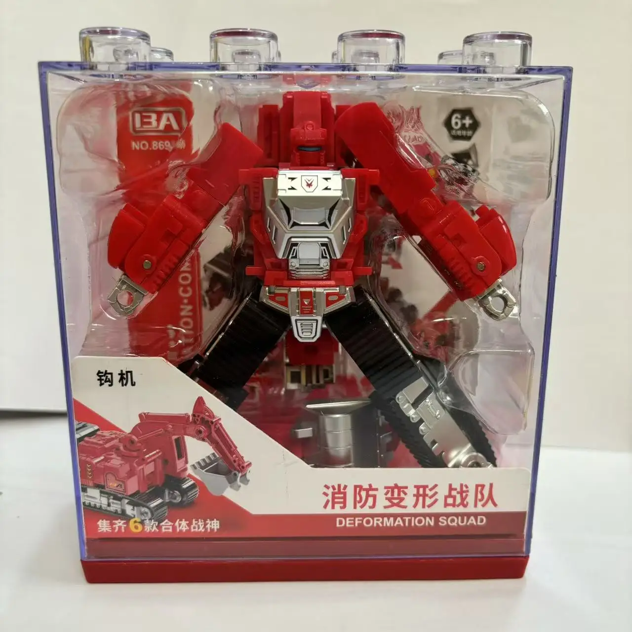 Transformation Feuerwehr Roboter Spielzeug Set Sechs-in-Eins Montage erforderlich Kombinieren Mecha Action Figur Modell Kinder Spielzeug Geschenke