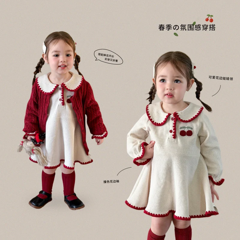 

ZheLi Children's Clothing Girls' Spring Dress2026Children's princess dress, baby dress, one-year-old girl's formal dress