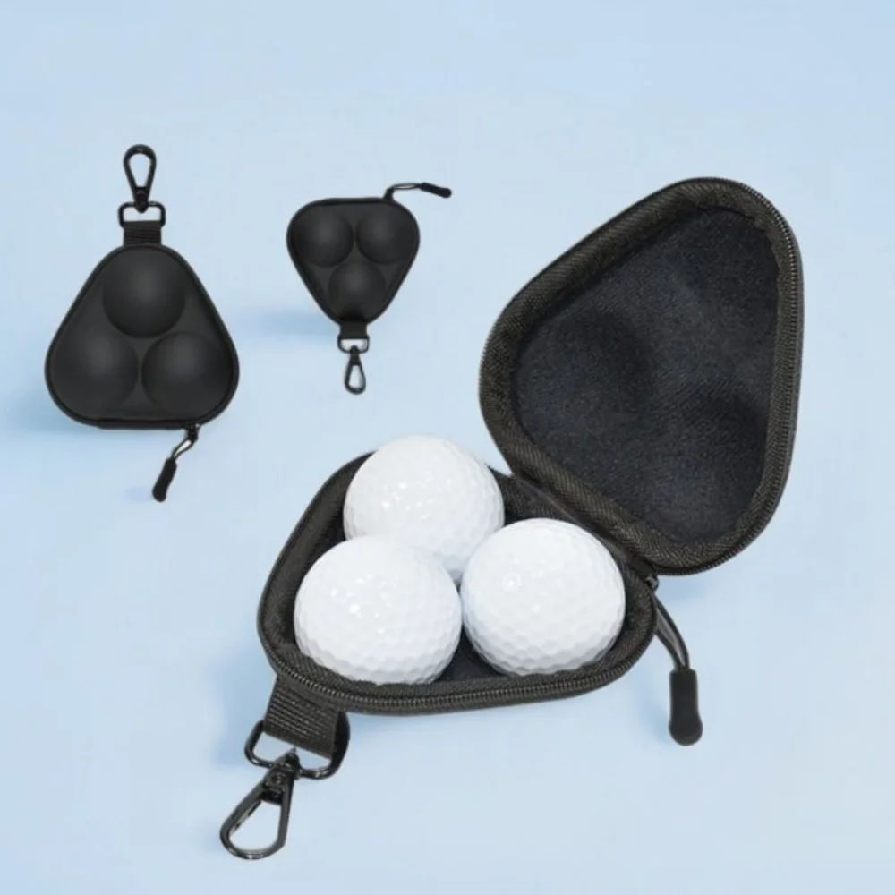 

Retro EVA Golf Ball Storage Bag Waterproof Portable Golf Ball Storage Case Hang on Detachable Small Golfs Pouch Men