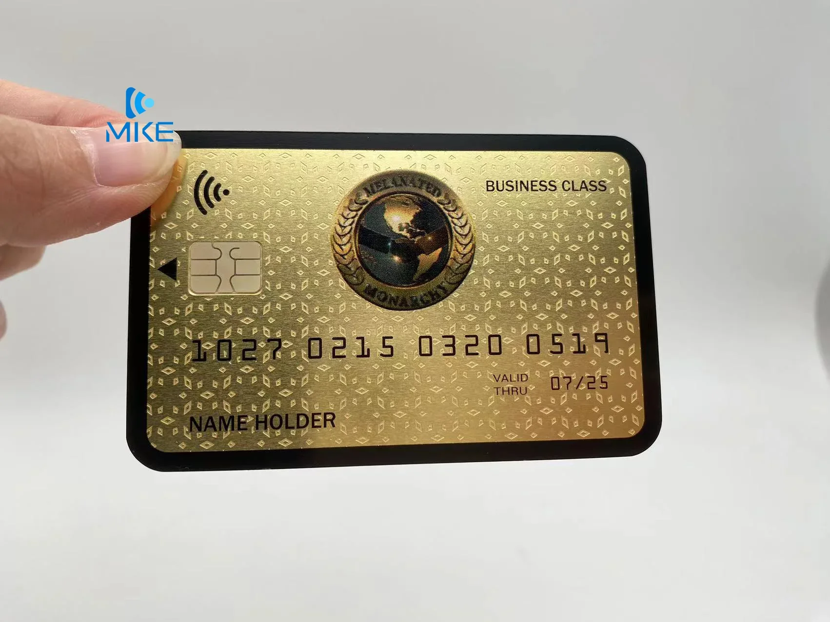 Mirror Silver Business Metal Credit Cards for Laser Engraving