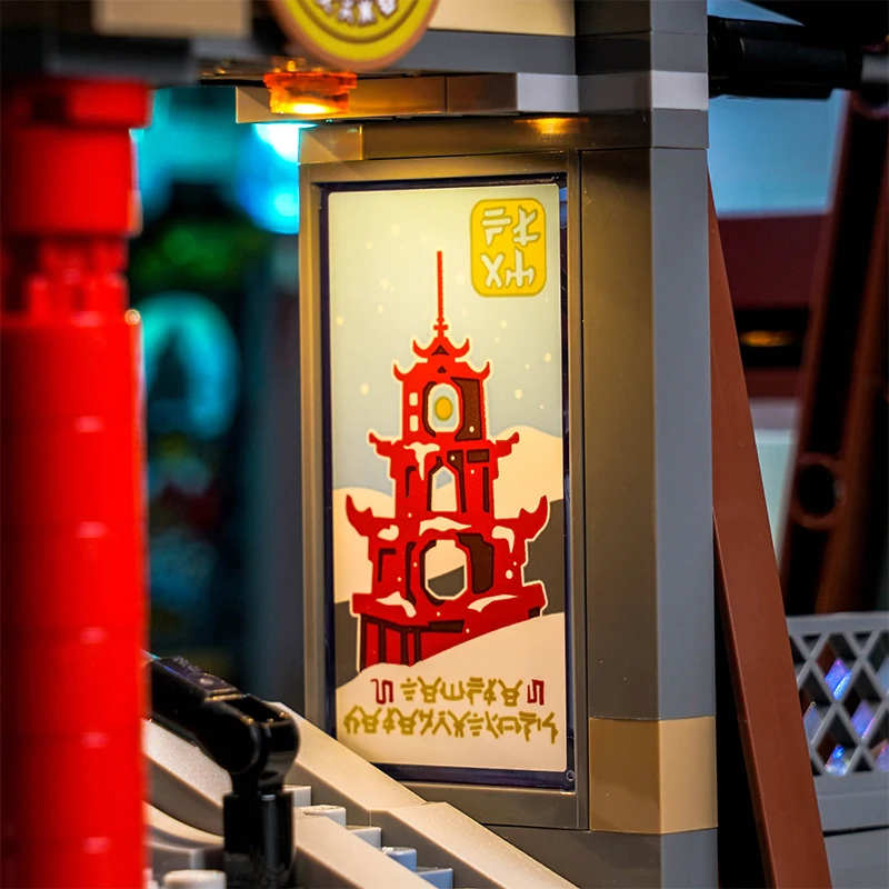 Lazishi LED Light 71799 Set for NINJAGO ® City Markets building block dedicated light (only including lighting accessories)