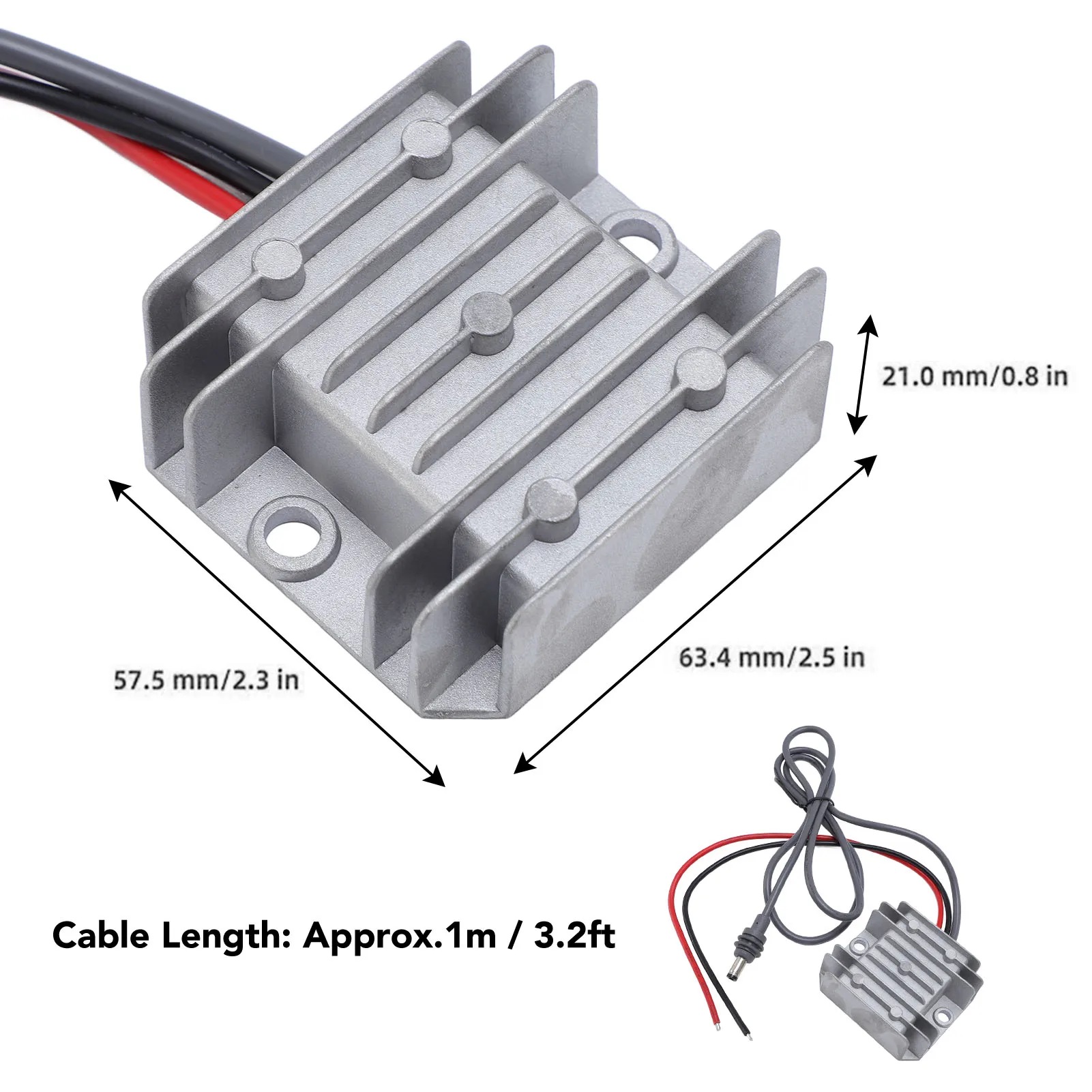 Konwerter mocy do wzmacniania sygnału satelitarnego, przetwornica podwyższająca napięcie satelitarnego 12V 24V na 30V 3.5A, adapter wzmacniający do mini