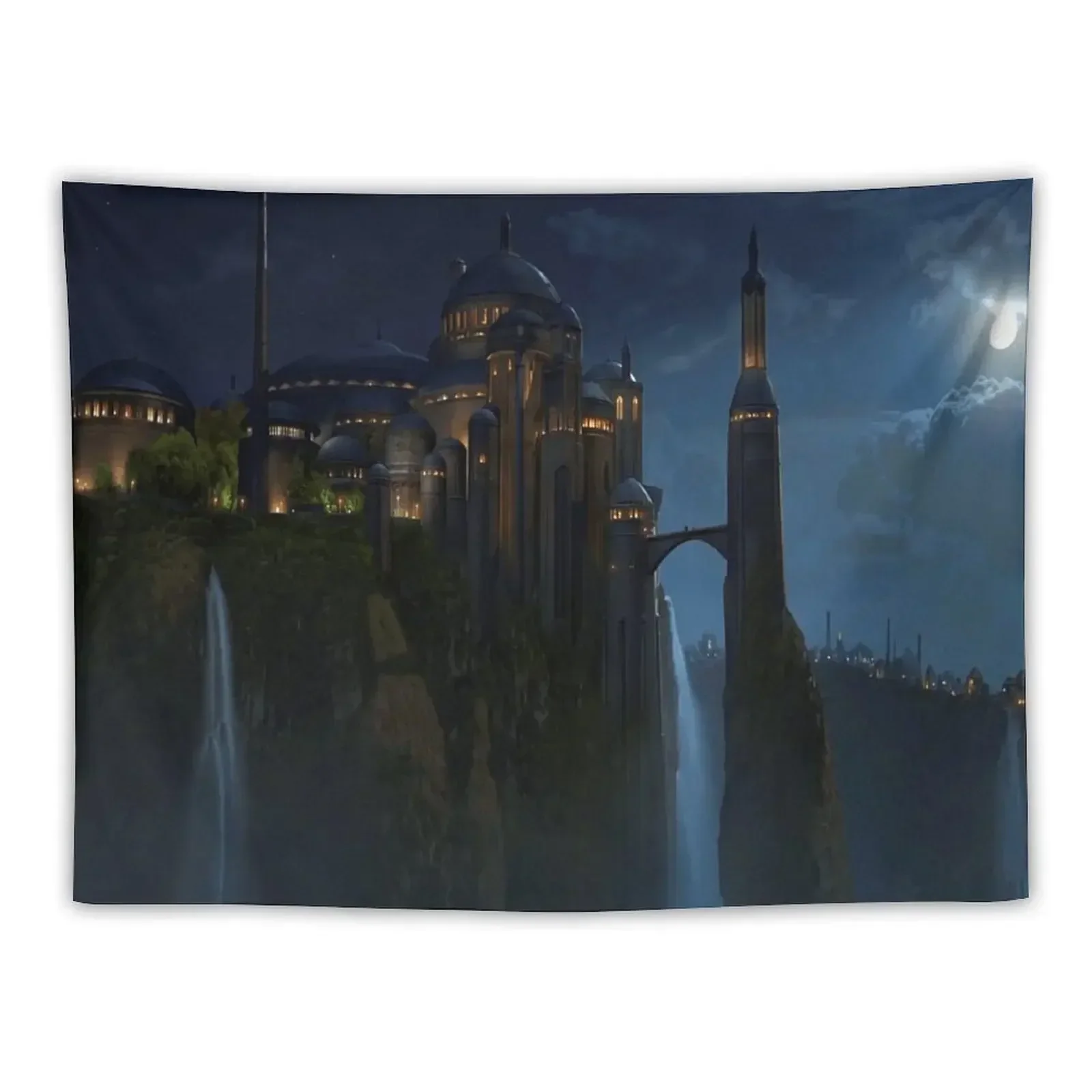 Naboo at Night Tapestry Bedroom Organization And Decoration Decorative Wall Tapestry