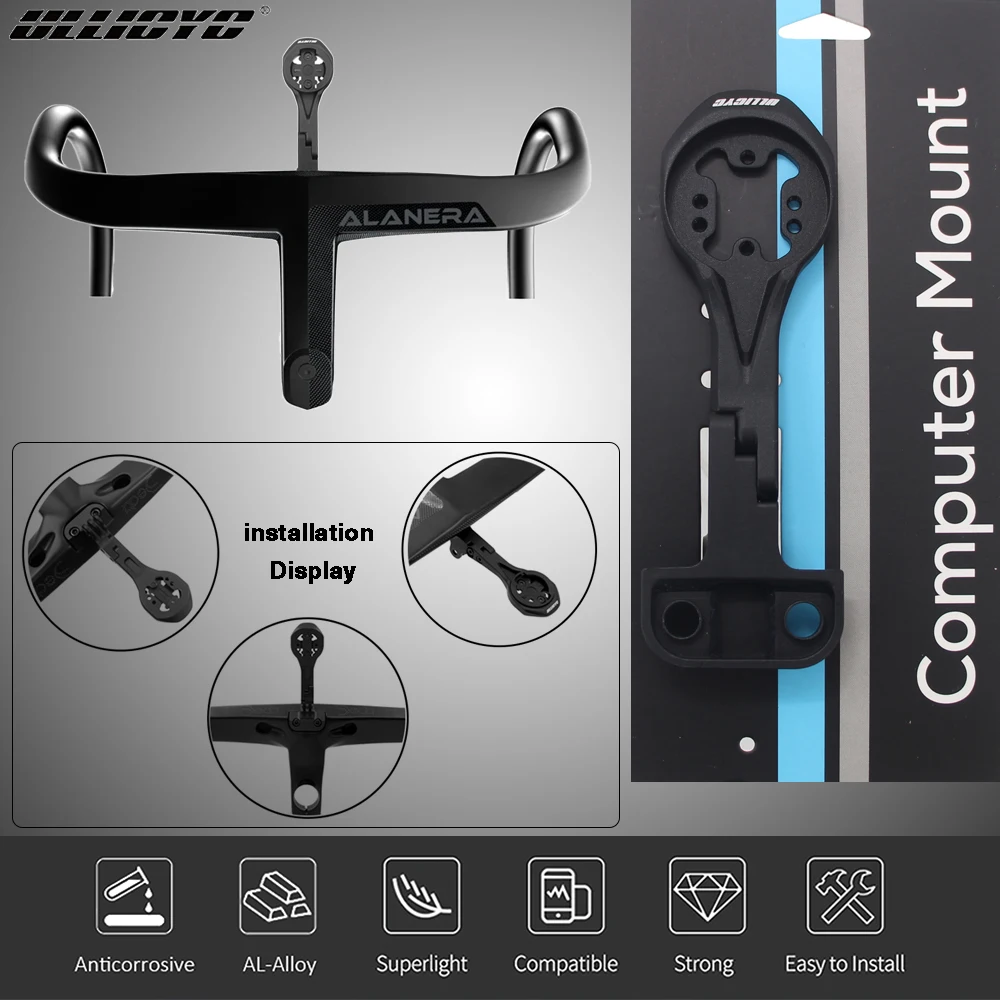 

Out Front Aluminum Computer Mount Compatible with GPS Garmin Bryton Wahoo for Deda ALANERA Integrated Handlebar Support 1050