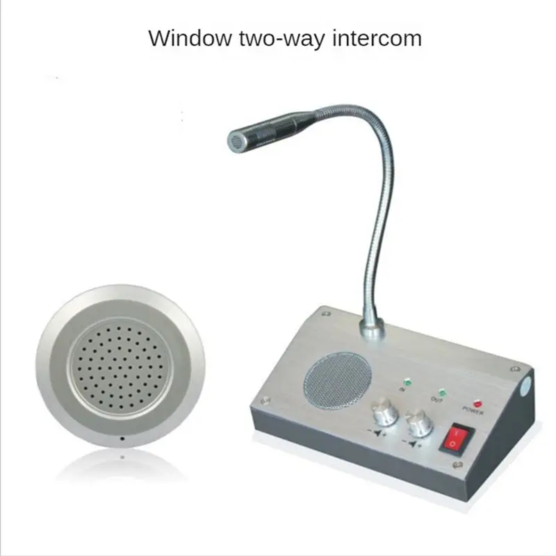doyou-us-plug-home-security-zero-touch-dual-way-walkie-talkie-system-for-bank-counter-ticket-hospital-window-intercom